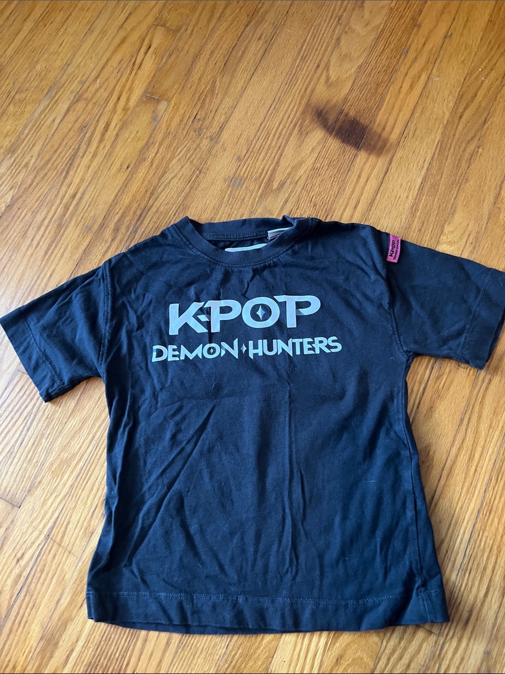 K-Pop Demon Hunters Graphic Kids Tee - Black